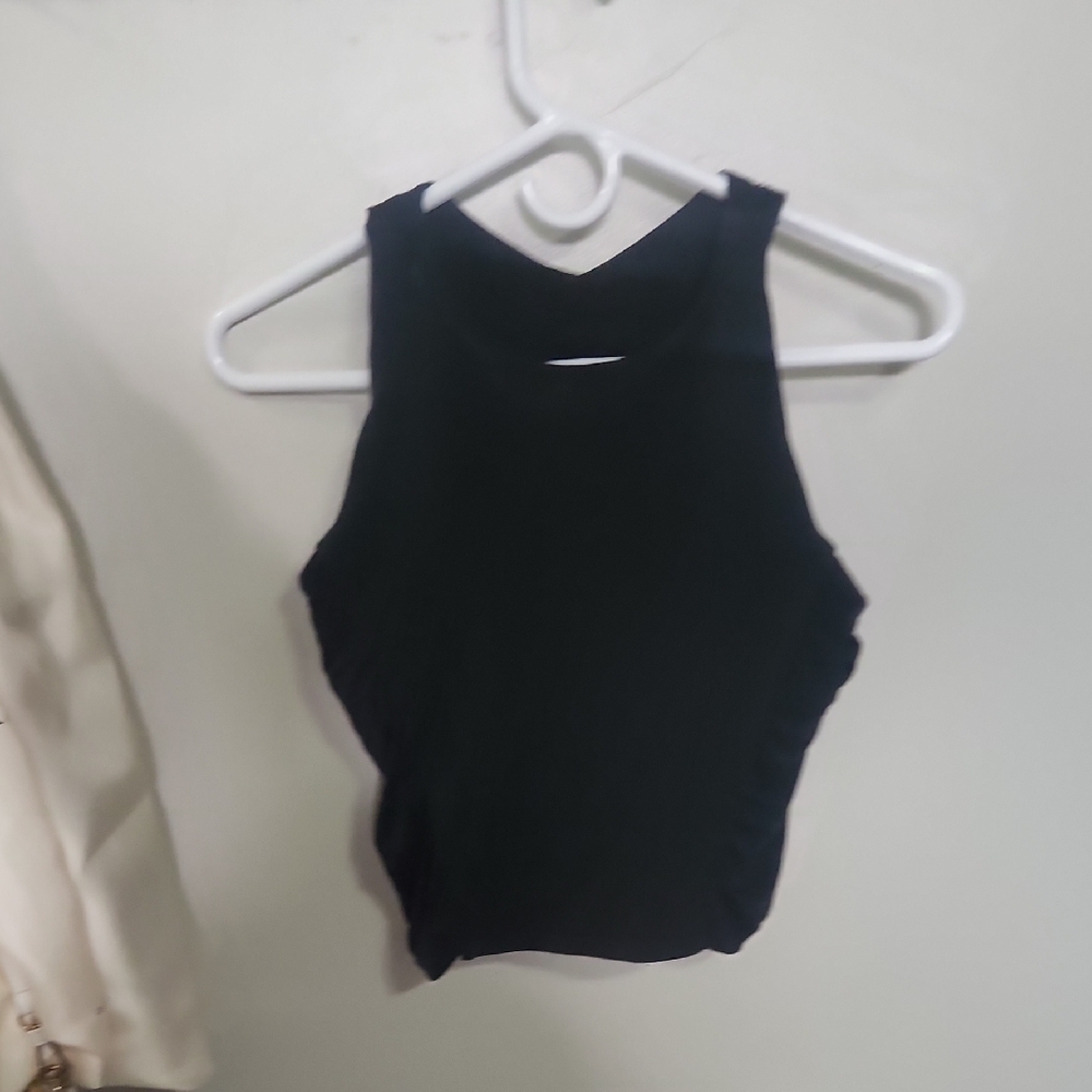 lululemon athletica Black Ribbed Racerback Tank